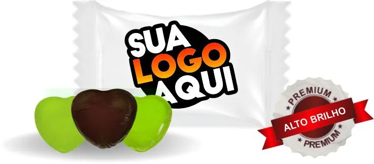 Embalagem de balas personalizadas em Minas Gerais